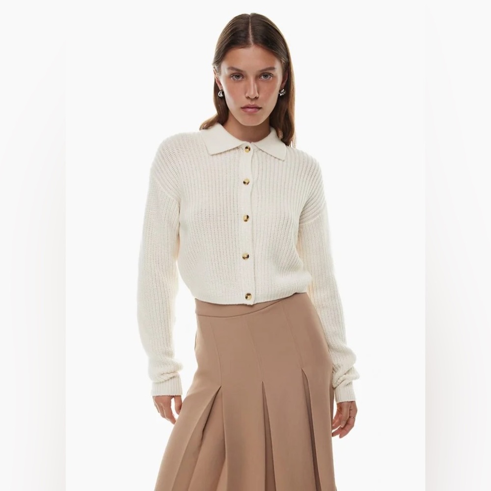 Aritzia Wilfred Nasim Sweater in Light Birch - Size Small